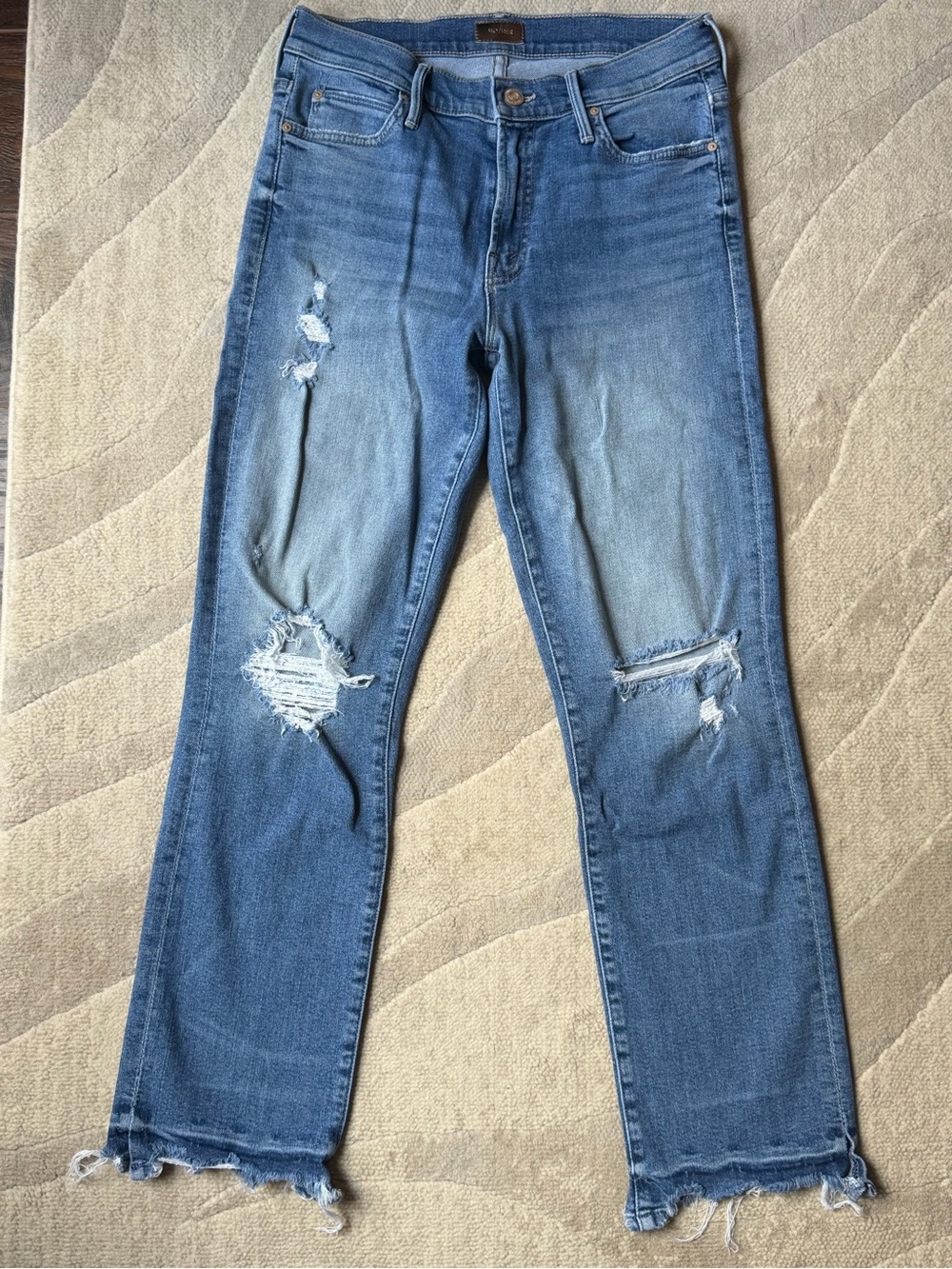 MOTHER Denim Rascal Ankle Snippet Chew Push The Envelope 27